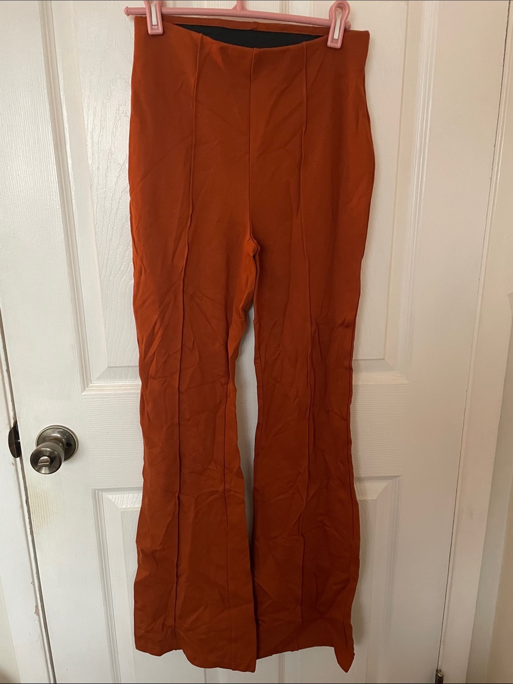 a new day Rust-Brown Flare Pants